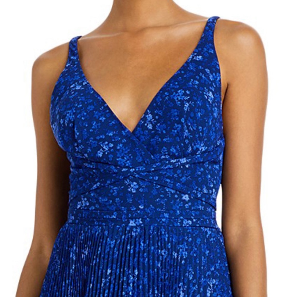 Pleated Strappy Gown